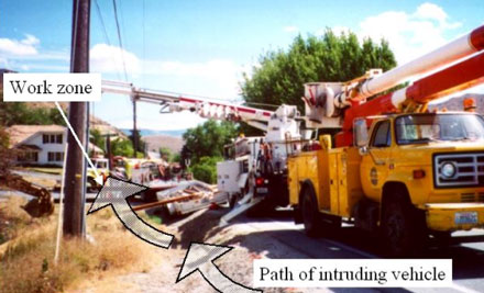 Photograph 2. The work zone.
