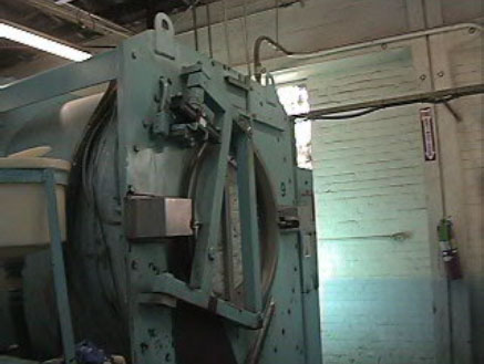 Exhibit #1. Front view of industrial washing machine involved in the incident