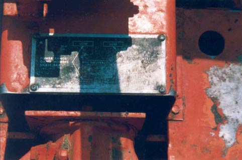 Figure 4 - Tractor gear shift pattern