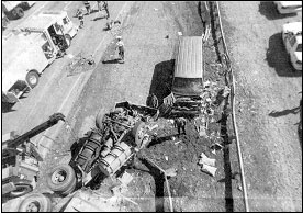 newspaper photo of accident scene