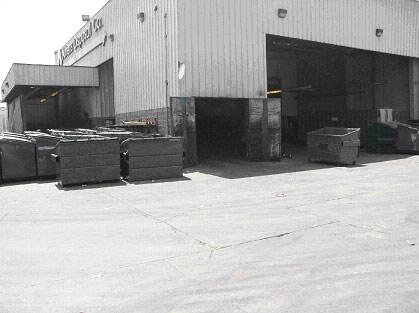 Exhibit 3. A view of the incident scene looking east. 
      The incident occurred in the middle of the roadway.