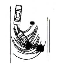 Exhibit #3. This drawing depicts the path of the tires on the tractor and trailers when in a U-turn.