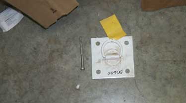 Photo C. An example of a roof anchor.