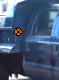 Photo 3. Part of truck that struck the victim