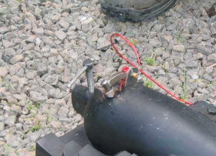 Photo 3. This photo shows a solid steel cannon in use at another of this employer’s youth camps.