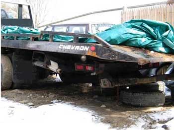 Figure 5. Location where the victims where standing and impacted of car.
