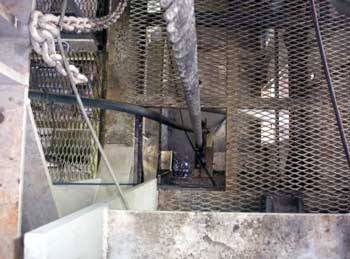 Figure 3. Unguarded floor opening where victim fell