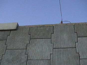 Attachment 2. Top of the concrete interlocking retaining wall where the piece of “cap” that fell was to be placed.