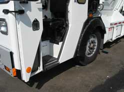 Photo 2. Entry Step to Recycling Truck
