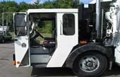 Side view of Recycling Collection Truck