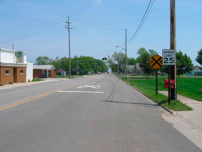 road where the incident took place.