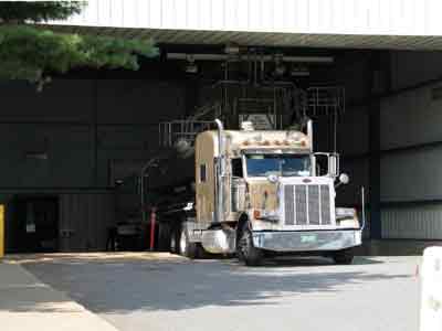 truck next to platform