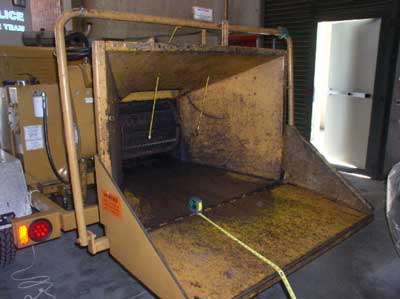chute on brush chipper