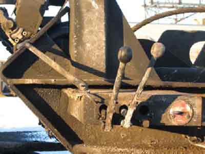 trailer mounted control levers