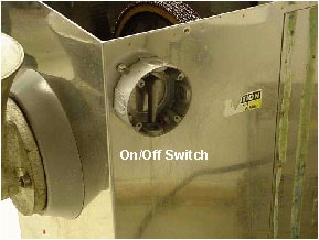 On/Off Switch Protected by Open-Faced Enclosure