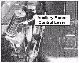 Auxiliary Boom Control Lever.