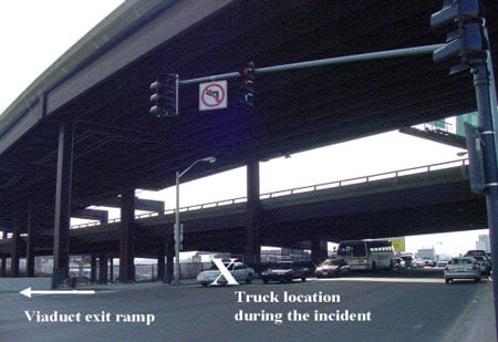 Figure 1 – Incident location: A interstate viaduct