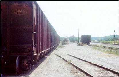 View of the Rail Spur, the Five-Car Cut, and the Tractor