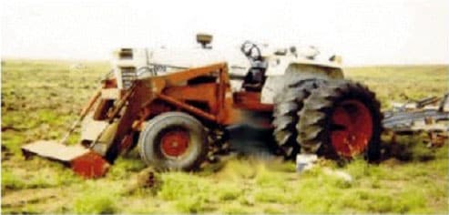 photo of the tractor the victim was operating