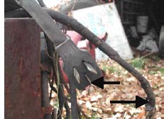 Figure 2. Ground prong loose and damaged insulation