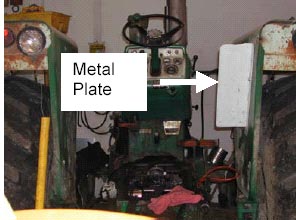 Figure 9 - Metal Plate installed at repair shop