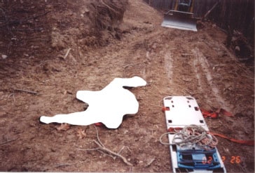 Figure 3.  This is where the victim was found lying in the road.
