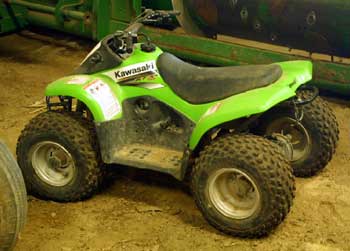 Photo 3 – Much smaller ATV used by younger boys on this farm.