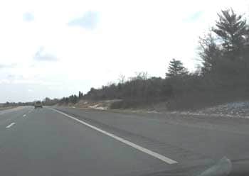 Figure 3. Incident location (right hand breakdown lane).