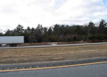 Figure 4. Incident location (behind the passing tractor-trailer).