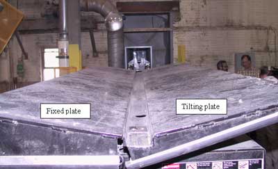 Figure 2. Tilter that was mounted on top of the lift platform.