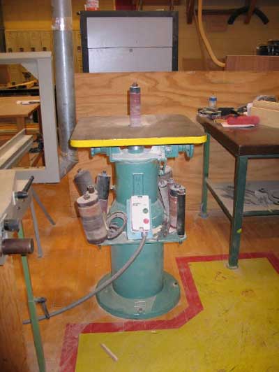 Spindle sander involved in the incident