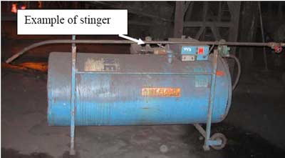 example of stinger on a tornado heater