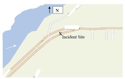 mapquest of the incident site