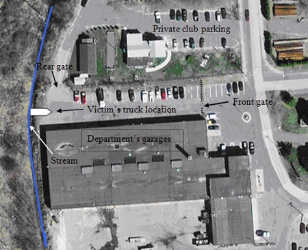 Aerial view of incident location.