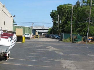 Figure 4. Parking area into which the decedent was attempting to turn.