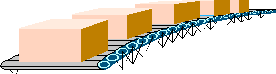 graphic of conveyor system