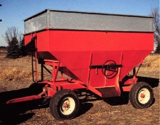 Photo of the gravity flow wagon