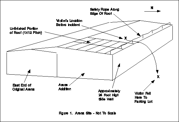 diagram of the arena site