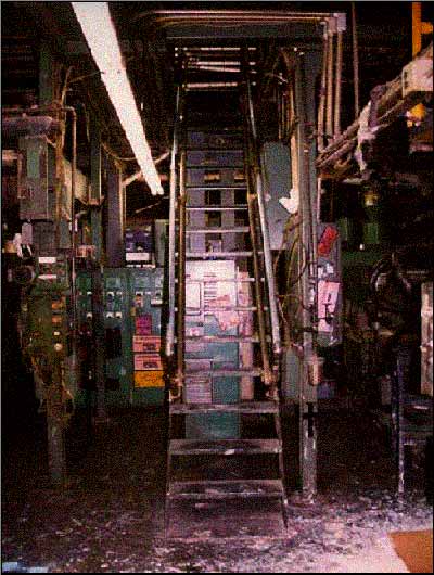 photo of industrial stairway