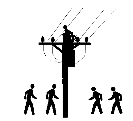 lineman electrocution drawing