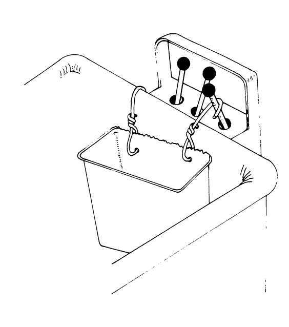 drawing of the position of the tool basket at the time of incident