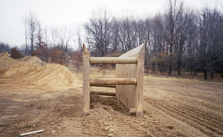 Shield (Shield was removed from the trench with an excavator and placed 20 yards from the trench.)