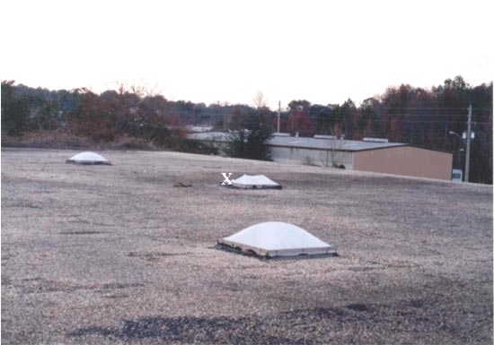 view of warehouse roof - 