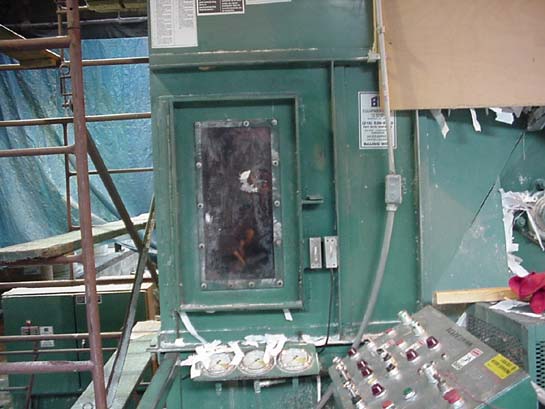 Baler access door.