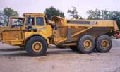 An off-road dump truck