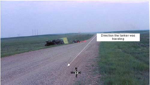 Photo 1. Incident site. Courtesy of state highway patrol.