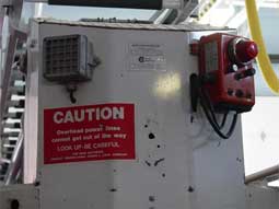 alarm and control box on truck