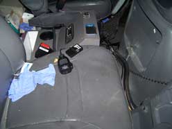 driver compartment of the ambulance