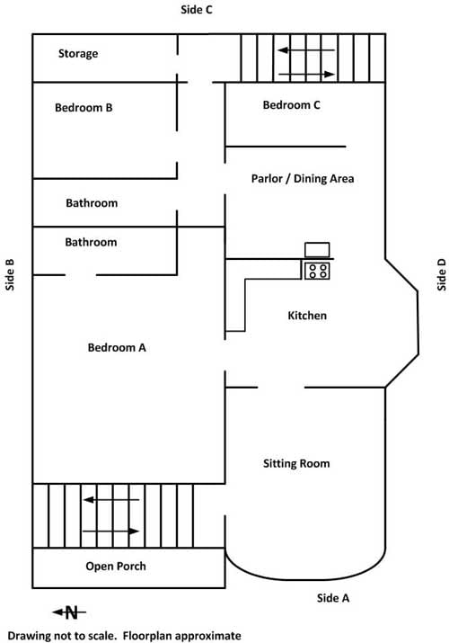 floor plan of structure