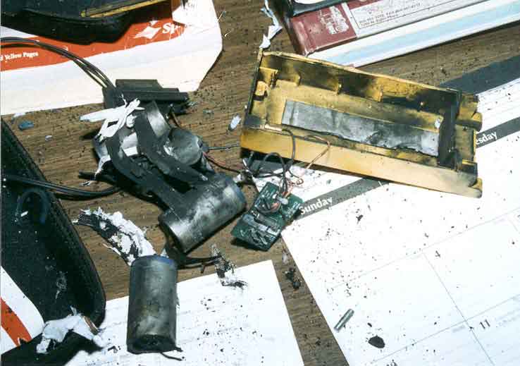Battery Pack after Explosion or Rupture